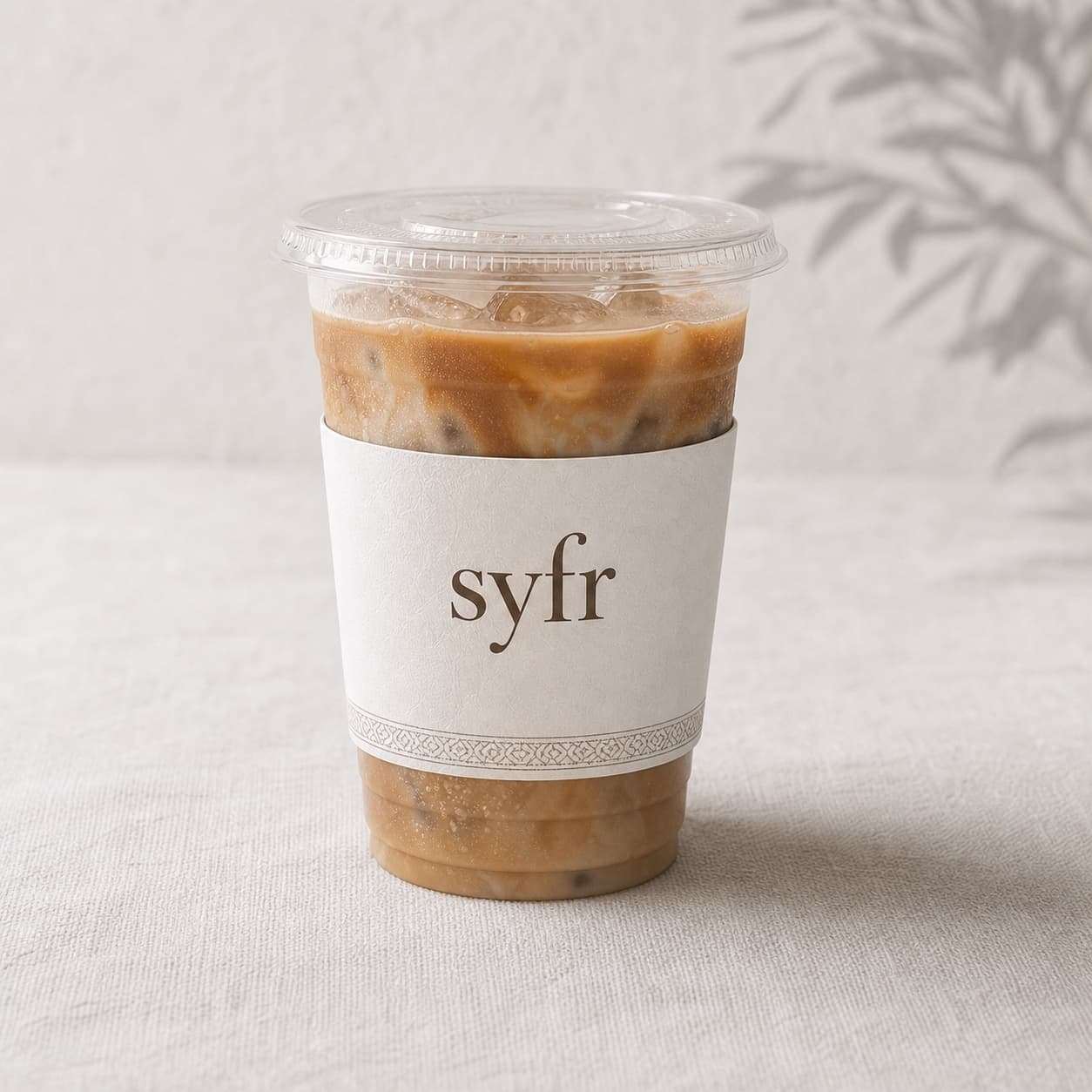 Iced coffee, close up